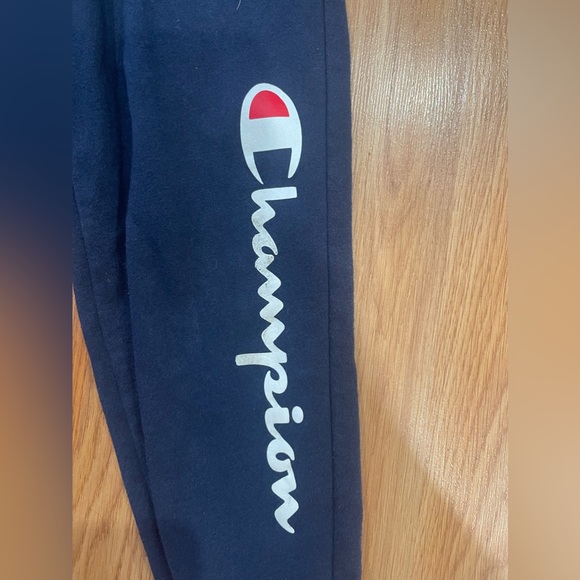 Boys Champion Sweat Pants Navy Blue Size Small - Picture 3 of 4